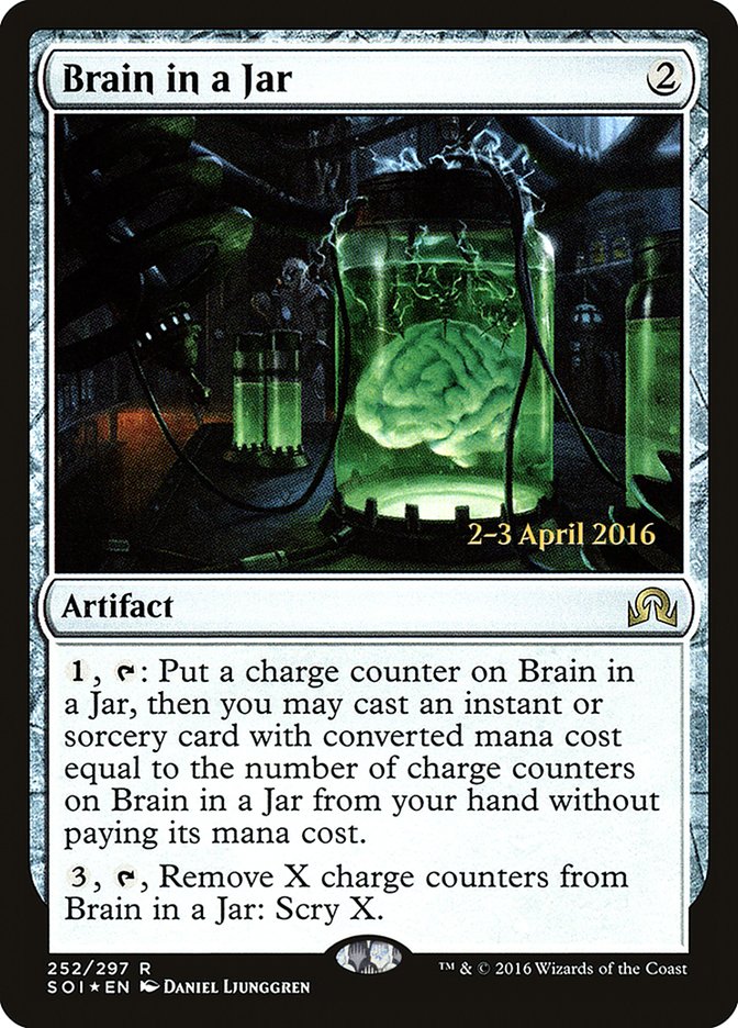 Brain in a Jar [Shadows over Innistrad Prerelease Promos] | Gear Gaming Fayetteville