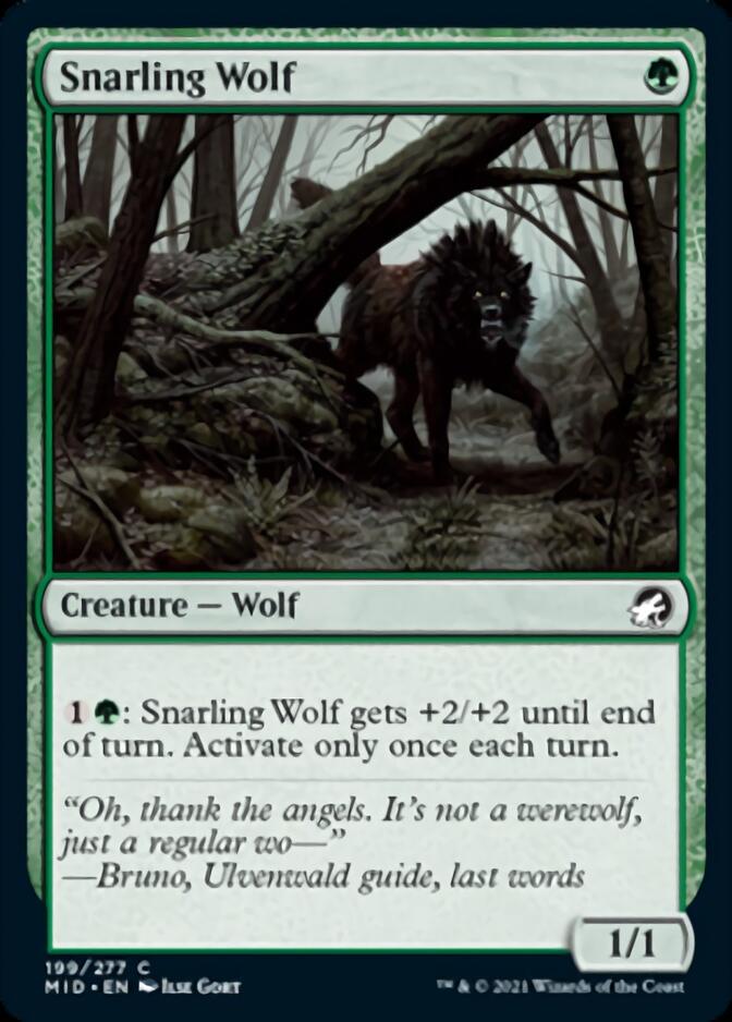 Snarling Wolf [Innistrad: Midnight Hunt] | Gear Gaming Fayetteville