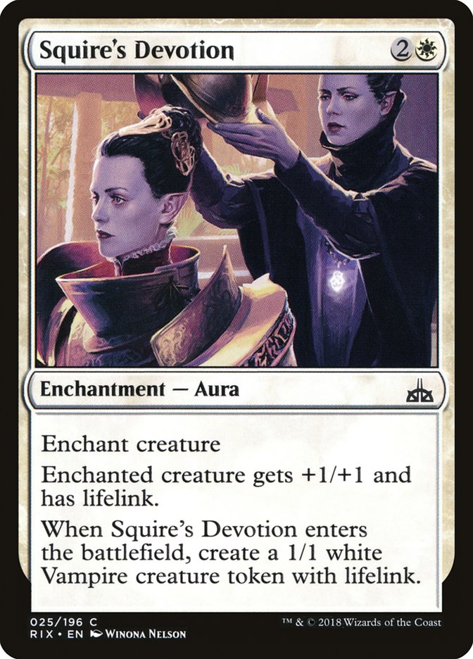 Squire's Devotion [Rivals of Ixalan] | Gear Gaming Fayetteville