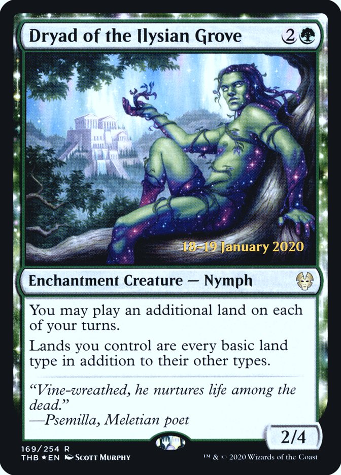 Dryad of the Ilysian Grove [Theros Beyond Death Prerelease Promos] | Gear Gaming Fayetteville