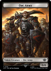 Orc Army (0019) // Food (0024) Double-Sided Token (Surge Foil) [The Lord of the Rings: Tales of Middle-Earth Tokens] | Gear Gaming Fayetteville