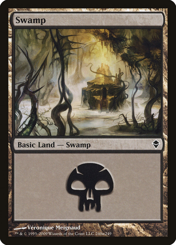 Swamp (240a) [Zendikar] | Gear Gaming Fayetteville