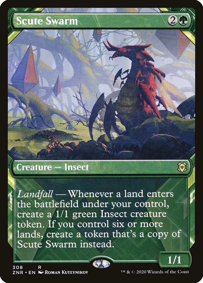 Scute Swarm (Showcase) [Zendikar Rising] | Gear Gaming Fayetteville