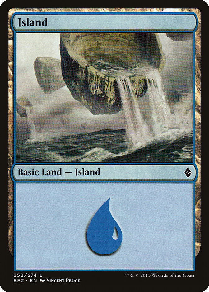 Island (258) [Battle for Zendikar] | Gear Gaming Fayetteville