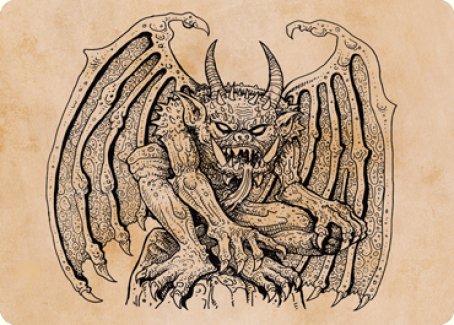 Cloister Gargoyle (Showcase) Art Card [Dungeons & Dragons: Adventures in the Forgotten Realms Art Series] | Gear Gaming Fayetteville