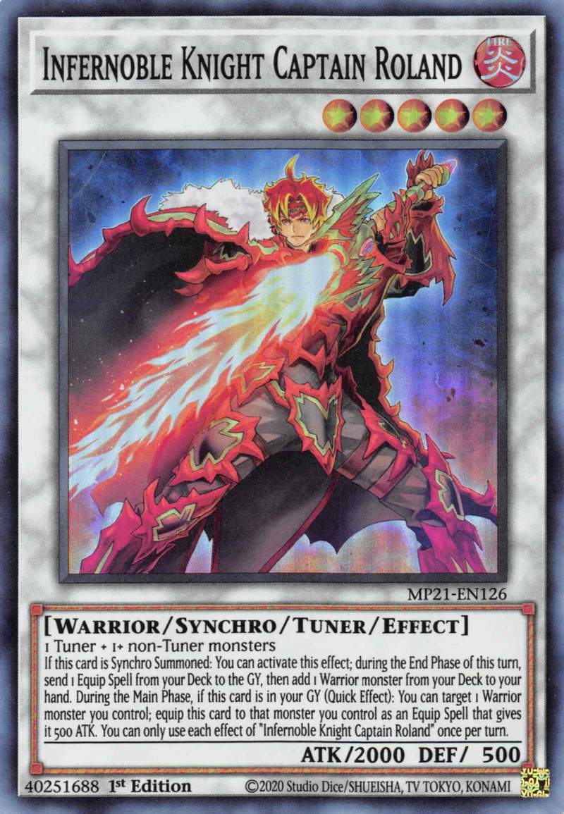 Infernoble Knight Captain Roland [MP21-EN126] Super Rare | Gear Gaming Fayetteville