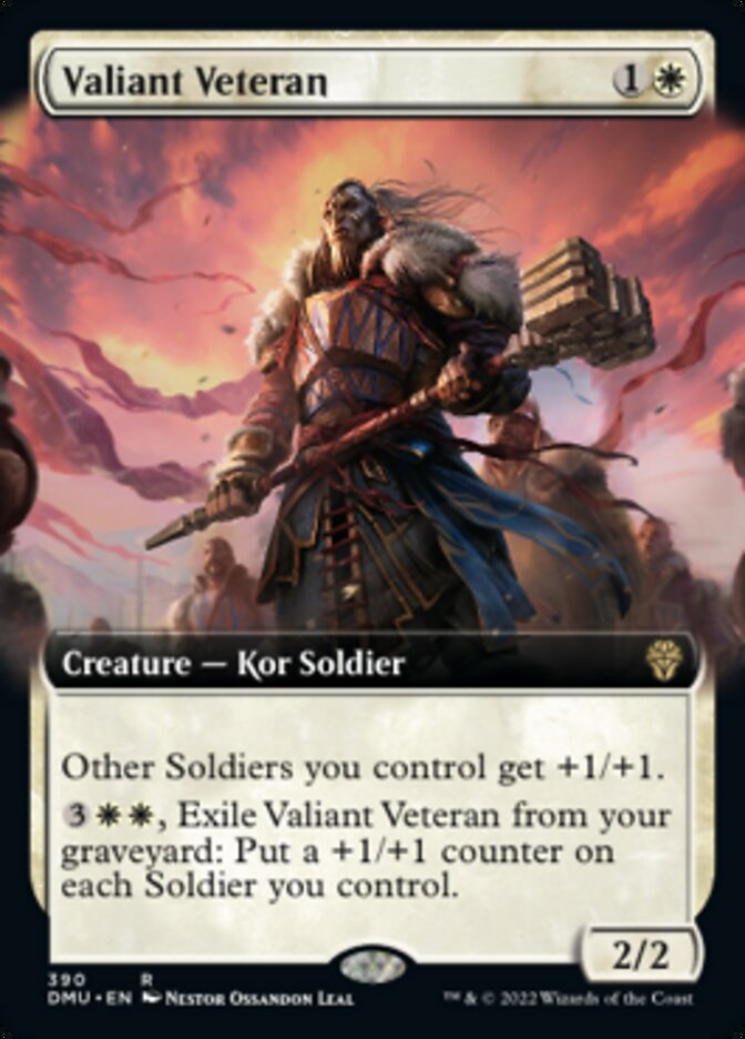 Valiant Veteran (Extended Art) [Dominaria United] | Gear Gaming Fayetteville