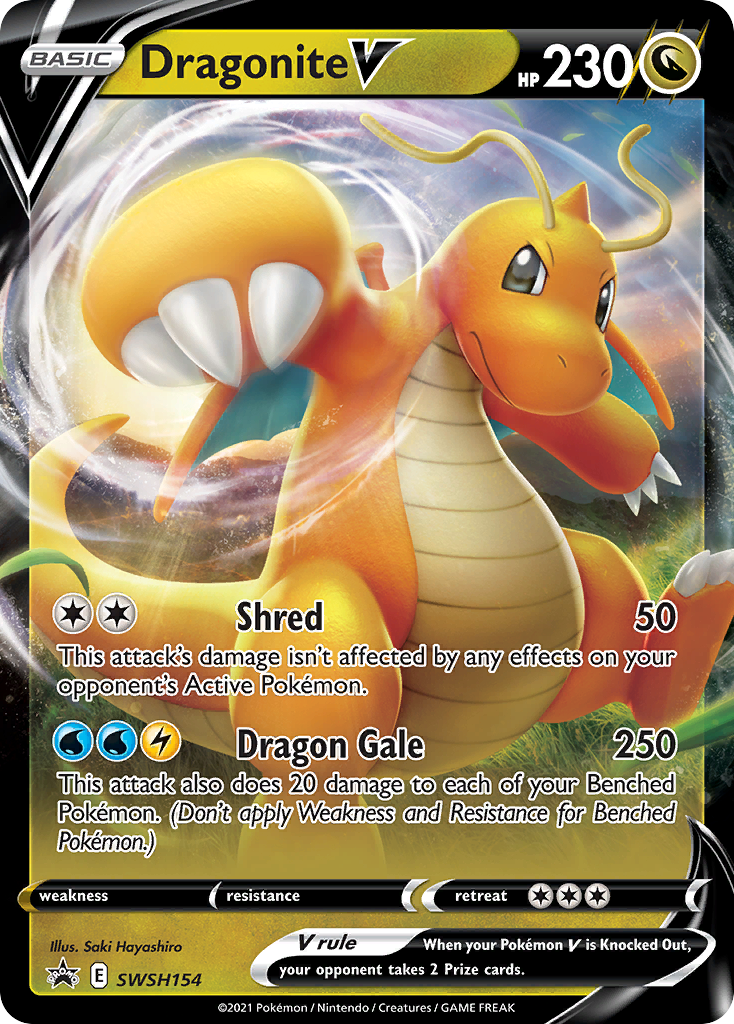 Dragonite V (SWSH154) (Jumbo Card) [Sword & Shield: Black Star Promos] | Gear Gaming Fayetteville