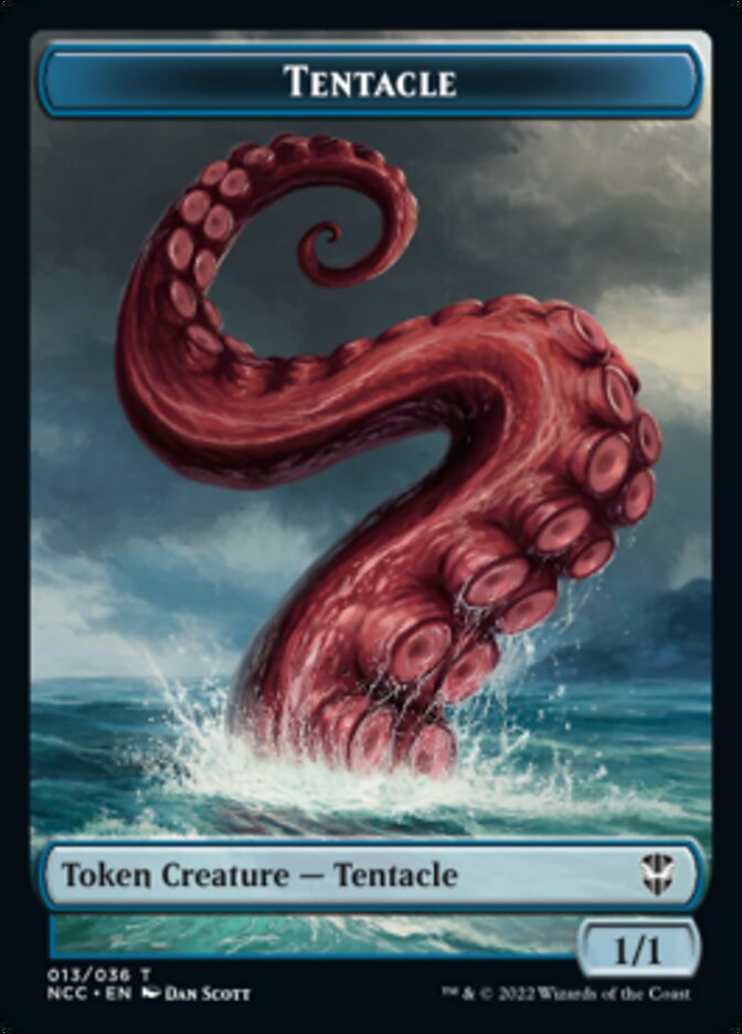 Tentacle // Champion of Wits Double-Sided Token [Streets of New Capenna Commander Tokens] | Gear Gaming Fayetteville