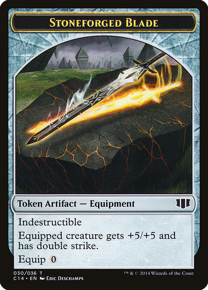 Stoneforged Blade // Germ Double-Sided Token [Commander 2014 Tokens] | Gear Gaming Fayetteville