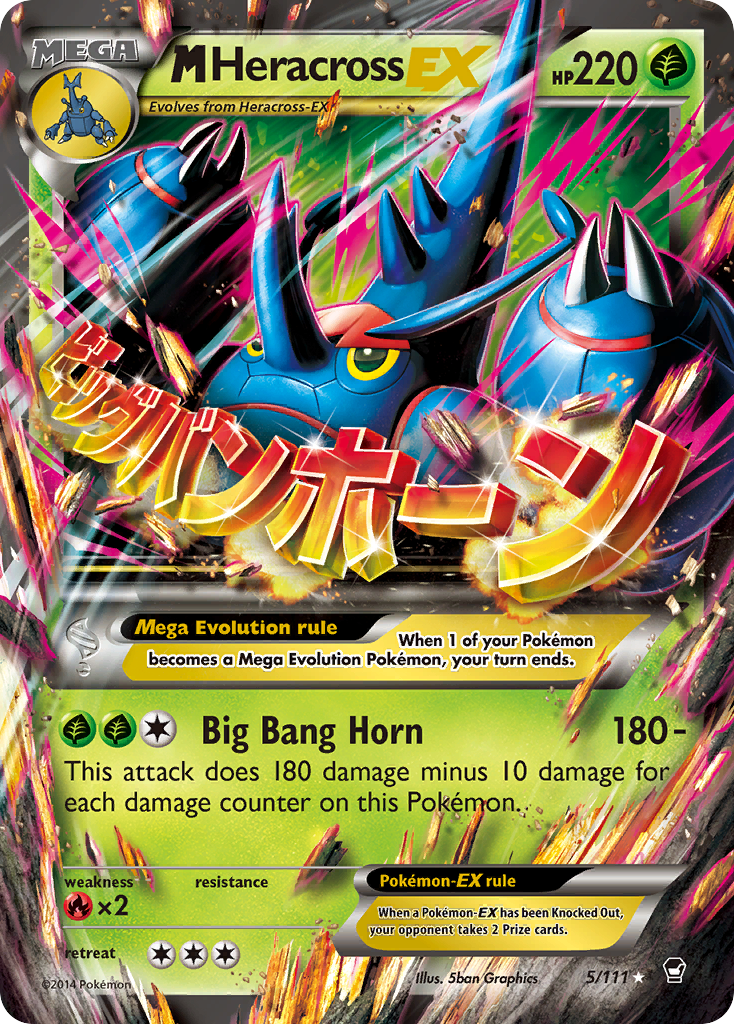 M Heracross EX (5/111) [XY: Furious Fists] | Gear Gaming Fayetteville