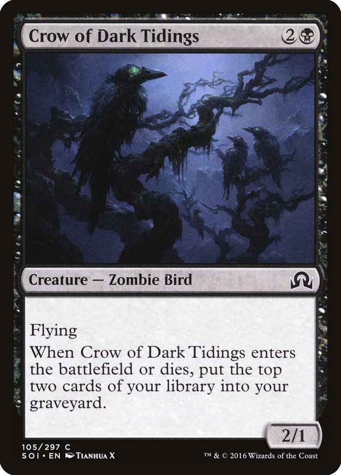 Crow of Dark Tidings [Shadows over Innistrad] | Gear Gaming Fayetteville