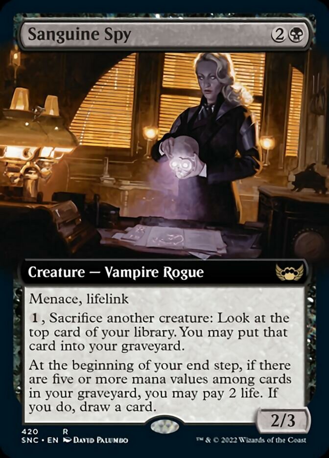 Sanguine Spy (Extended Art) [Streets of New Capenna] | Gear Gaming Fayetteville