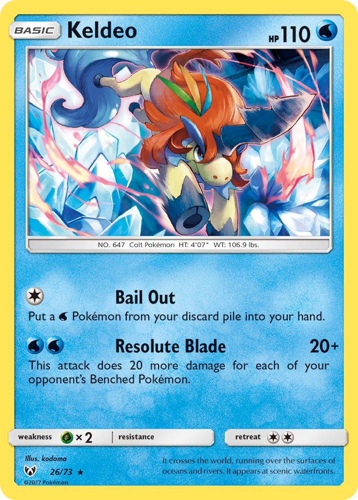 Keldeo (26/73) [Sun & Moon: Shining Legends] | Gear Gaming Fayetteville