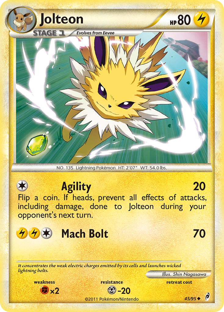 Jolteon (45/95) [HeartGold & SoulSilver: Call of Legends] | Gear Gaming Fayetteville