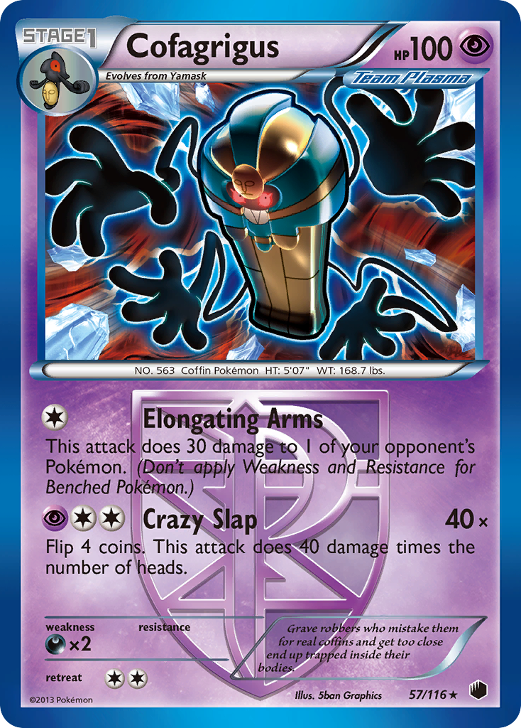 Cofagrigus (57/116) [Black & White: Plasma Freeze] | Gear Gaming Fayetteville