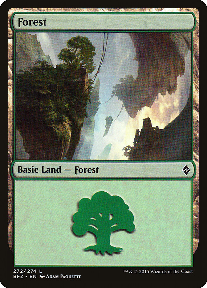 Forest (272) [Battle for Zendikar] | Gear Gaming Fayetteville