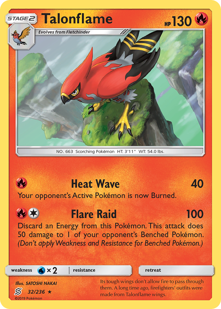 Talonflame (32/236) [Sun & Moon: Unified Minds] | Gear Gaming Fayetteville