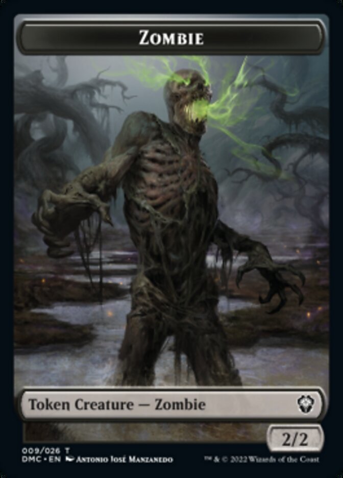 Phyrexian // Zombie Double-Sided Token [Dominaria United Tokens] | Gear Gaming Fayetteville