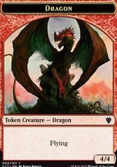 Dragon (006) // Gold Double-Sided Token [Commander 2017 Tokens] | Gear Gaming Fayetteville