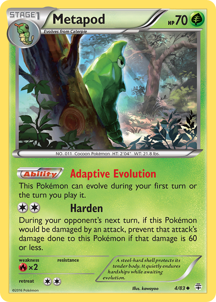 Metapod (4/83) [XY: Generations] | Gear Gaming Fayetteville