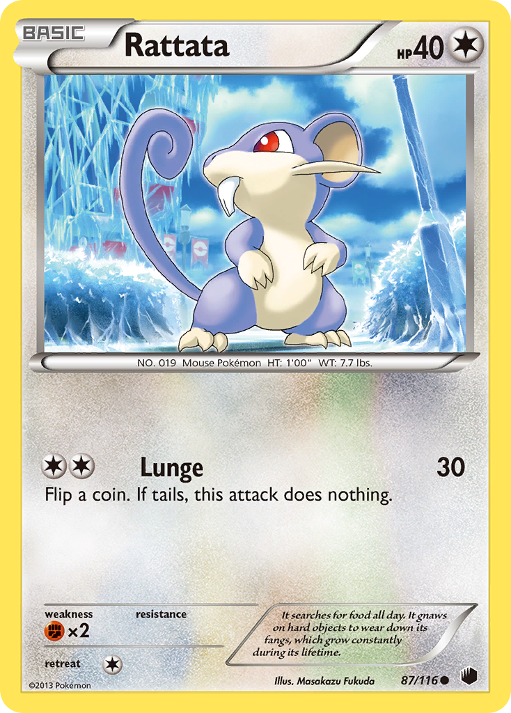 Rattata (87/116) [Black & White: Plasma Freeze] | Gear Gaming Fayetteville