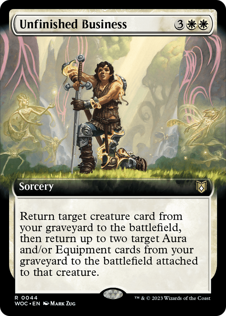 Unfinished Business (Extended Art) [Wilds of Eldraine Commander] | Gear Gaming Fayetteville