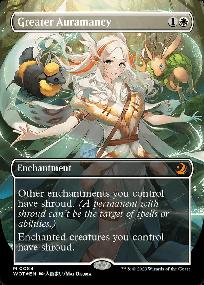 Greater Auramancy (Anime Borderless) (Confetti Foil) [Wilds of Eldraine: Enchanting Tales] | Gear Gaming Fayetteville