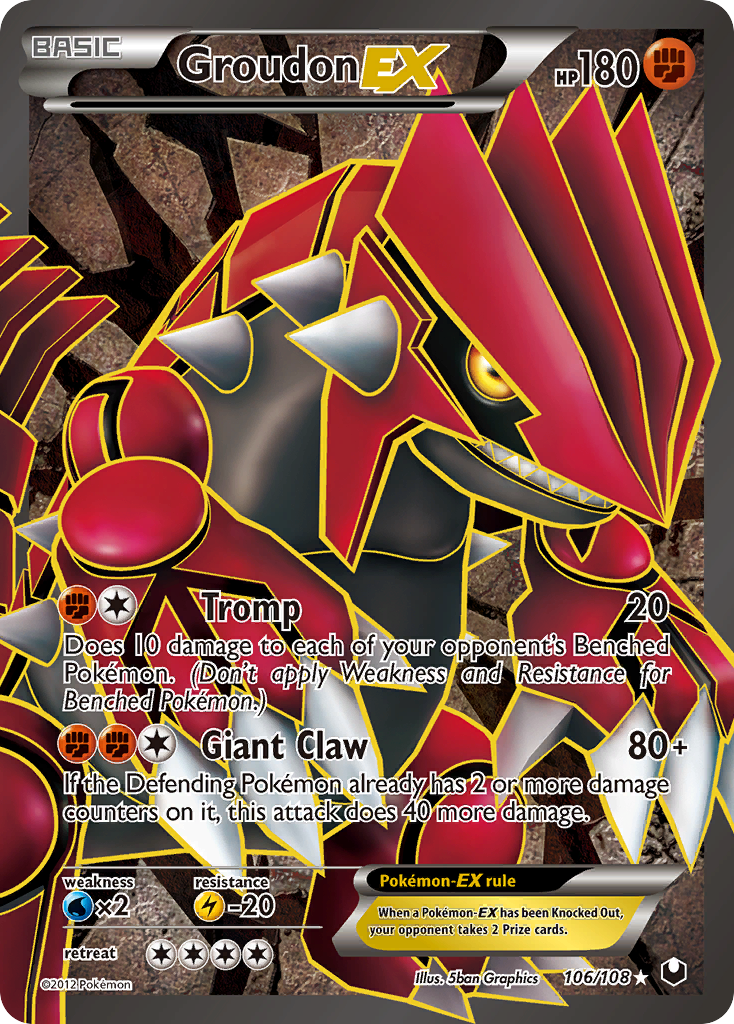 Groudon EX (106/108) [Black & White: Dark Explorers] | Gear Gaming Fayetteville