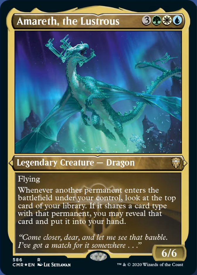 Amareth, the Lustrous (Etched) [Commander Legends] | Gear Gaming Fayetteville