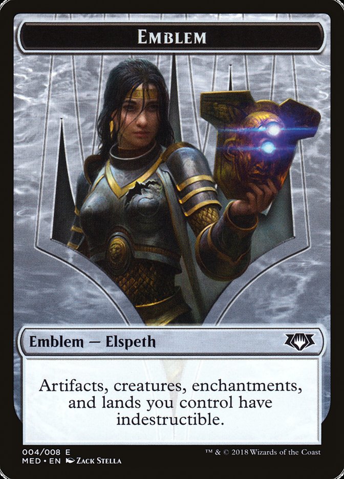 Elspeth, Knight-Errant Emblem [Mythic Edition Tokens] | Gear Gaming Fayetteville