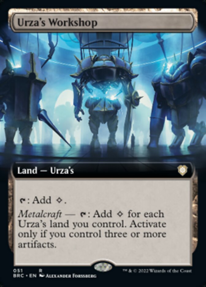 Urza's Workshop (Extended Art) [The Brothers' War Commander] | Gear Gaming Fayetteville