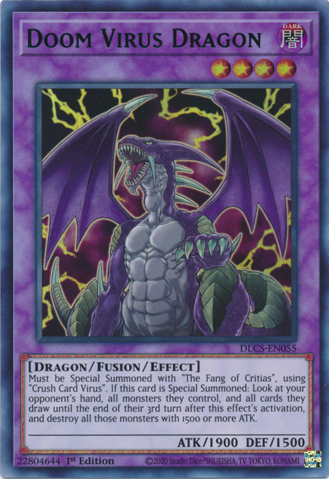 Doom Virus Dragon (Blue) [DLCS-EN055] Ultra Rare | Gear Gaming Fayetteville