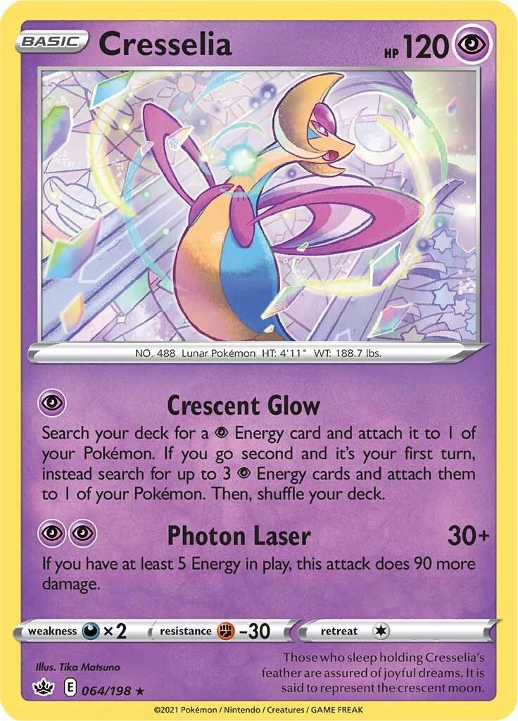 Cresselia (064/198) (Theme Deck Exclusive) [Sword & Shield: Chilling Reign] | Gear Gaming Fayetteville