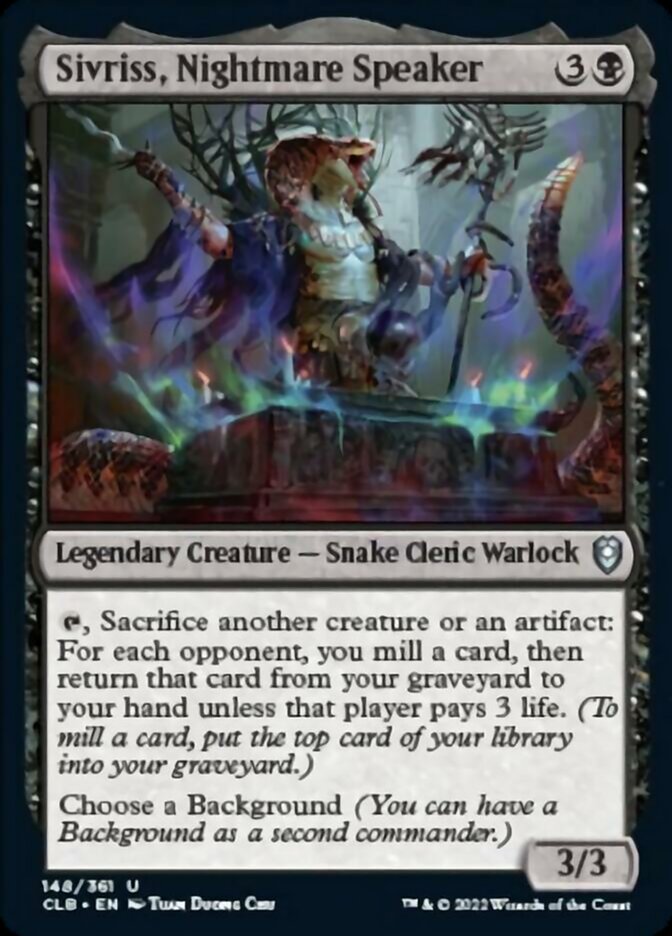 Sivriss, Nightmare Speaker [Commander Legends: Battle for Baldur's Gate] | Gear Gaming Fayetteville