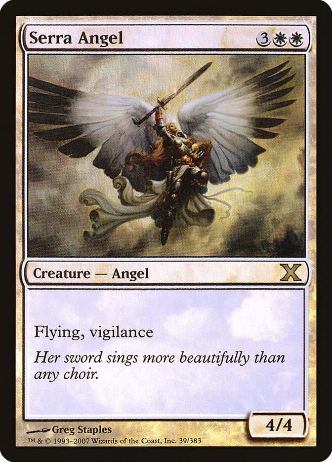 Serra Angel (Premium Foil) [Tenth Edition] | Gear Gaming Fayetteville