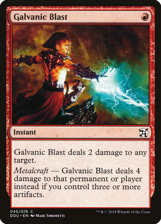 Galvanic Blast [Duel Decks: Elves vs. Inventors] | Gear Gaming Fayetteville