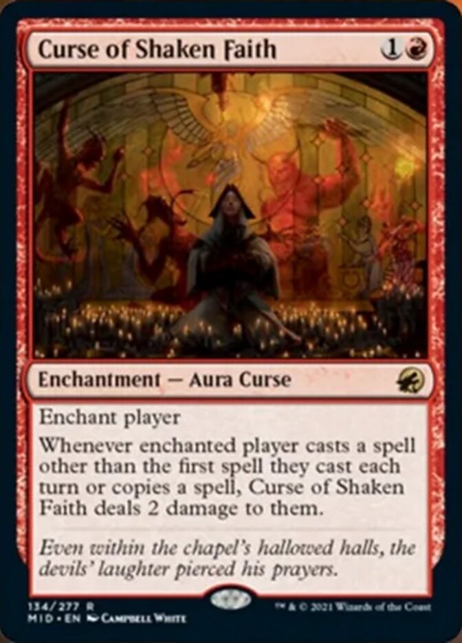 Curse of Shaken Faith [Innistrad: Midnight Hunt] | Gear Gaming Fayetteville