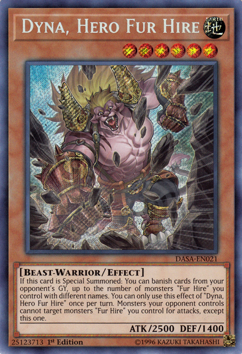 Dyna, Hero Fur Hire [DASA-EN021] Secret Rare | Gear Gaming Fayetteville