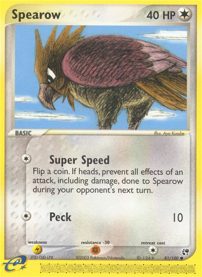 Spearow (81/100) [EX: Sandstorm] | Gear Gaming Fayetteville