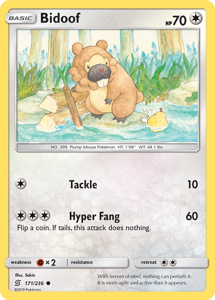 Bidoof (171/236) [Sun & Moon: Unified Minds] | Gear Gaming Fayetteville