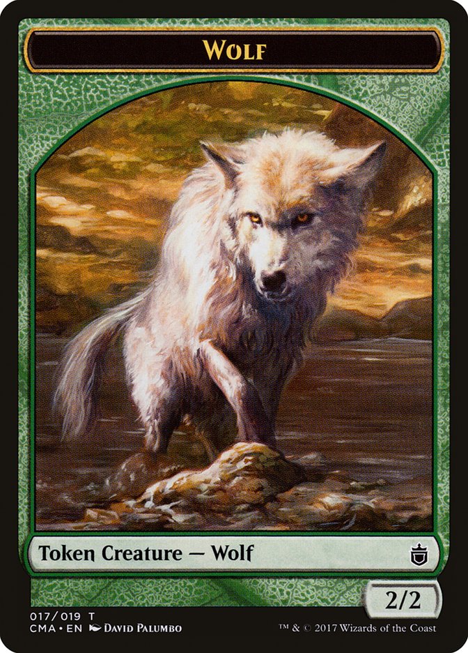 Wolf Token (017/019) [Commander Anthology Tokens] | Gear Gaming Fayetteville