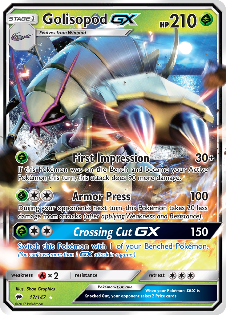 Golisopod GX (17/147) [Sun & Moon: Burning Shadows] | Gear Gaming Fayetteville