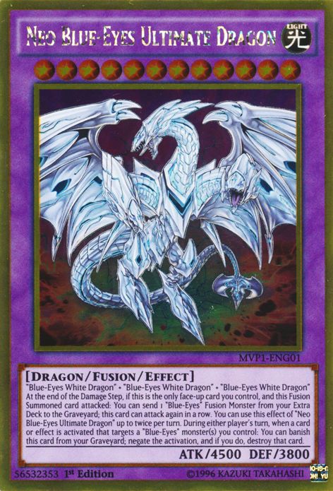 Neo Blue-Eyes Ultimate Dragon [MVP1-ENG01] Gold Rare | Gear Gaming Fayetteville