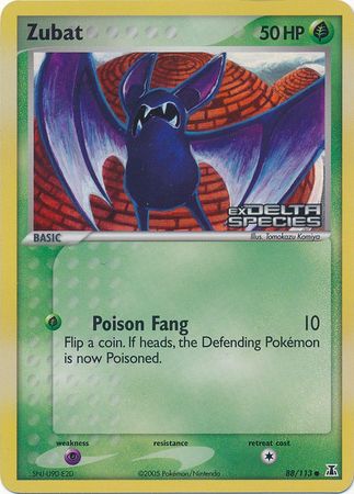 Zubat (88/113) (Stamped) [EX: Delta Species] | Gear Gaming Fayetteville