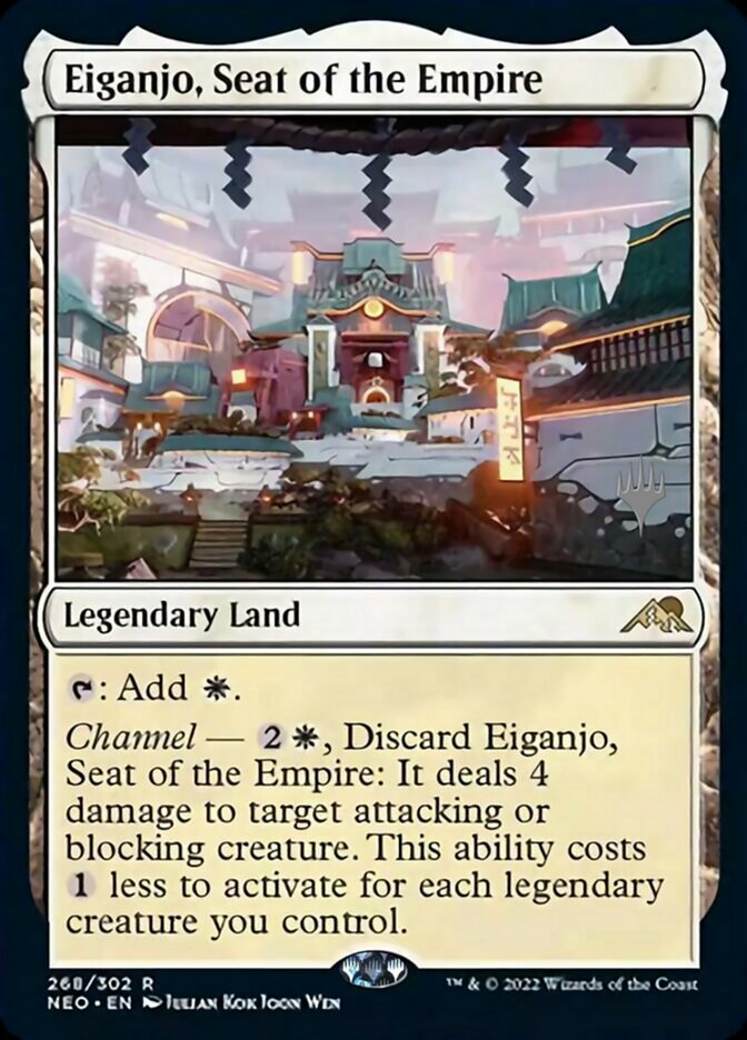 Eiganjo, Seat of the Empire (Promo Pack) [Kamigawa: Neon Dynasty Promos] | Gear Gaming Fayetteville