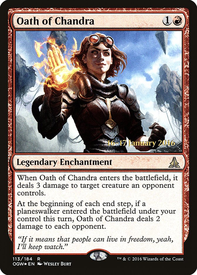 Oath of Chandra [Oath of the Gatewatch Prerelease Promos] | Gear Gaming Fayetteville