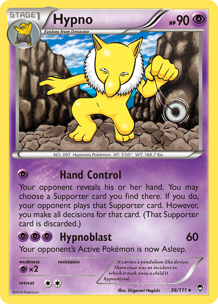 Hypno (36/111) [XY: Furious Fists] | Gear Gaming Fayetteville