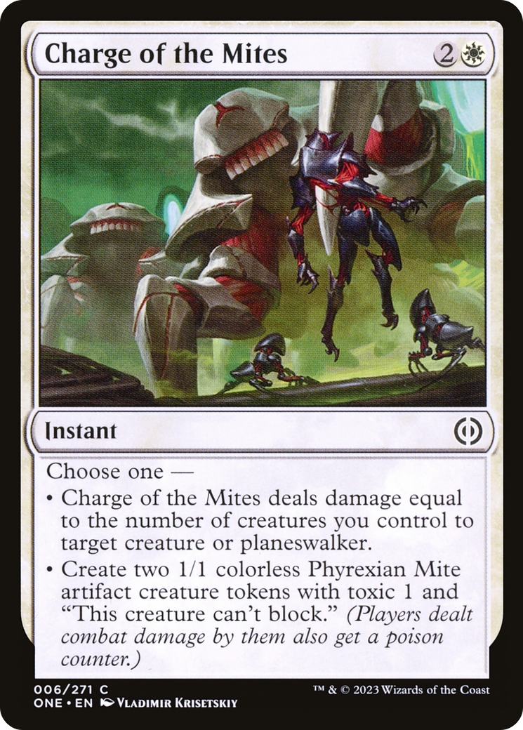 Charge of the Mites [Phyrexia: All Will Be One] | Gear Gaming Fayetteville