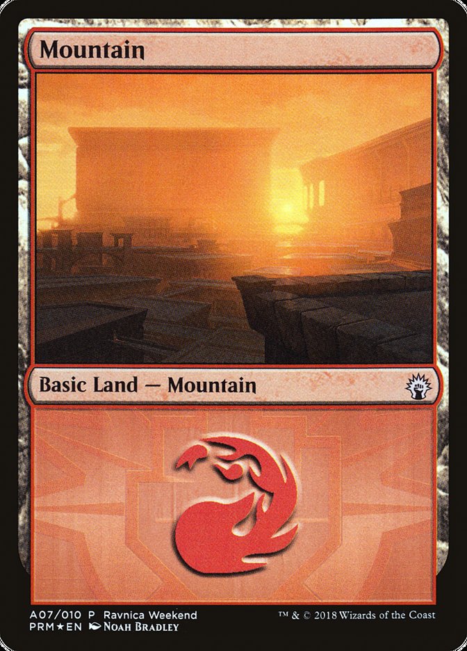 Mountain (A07) [Ravnica Allegiance Ravnica Weekend] | Gear Gaming Fayetteville